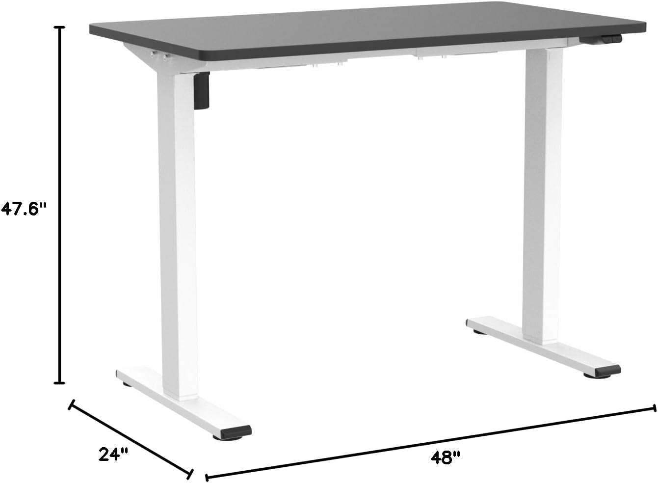 Electric Standing Desk 48x24 Inch Adjustable Height