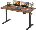 Electric Height Adjustable Standing Desk 55 X 24 Inch With Memory