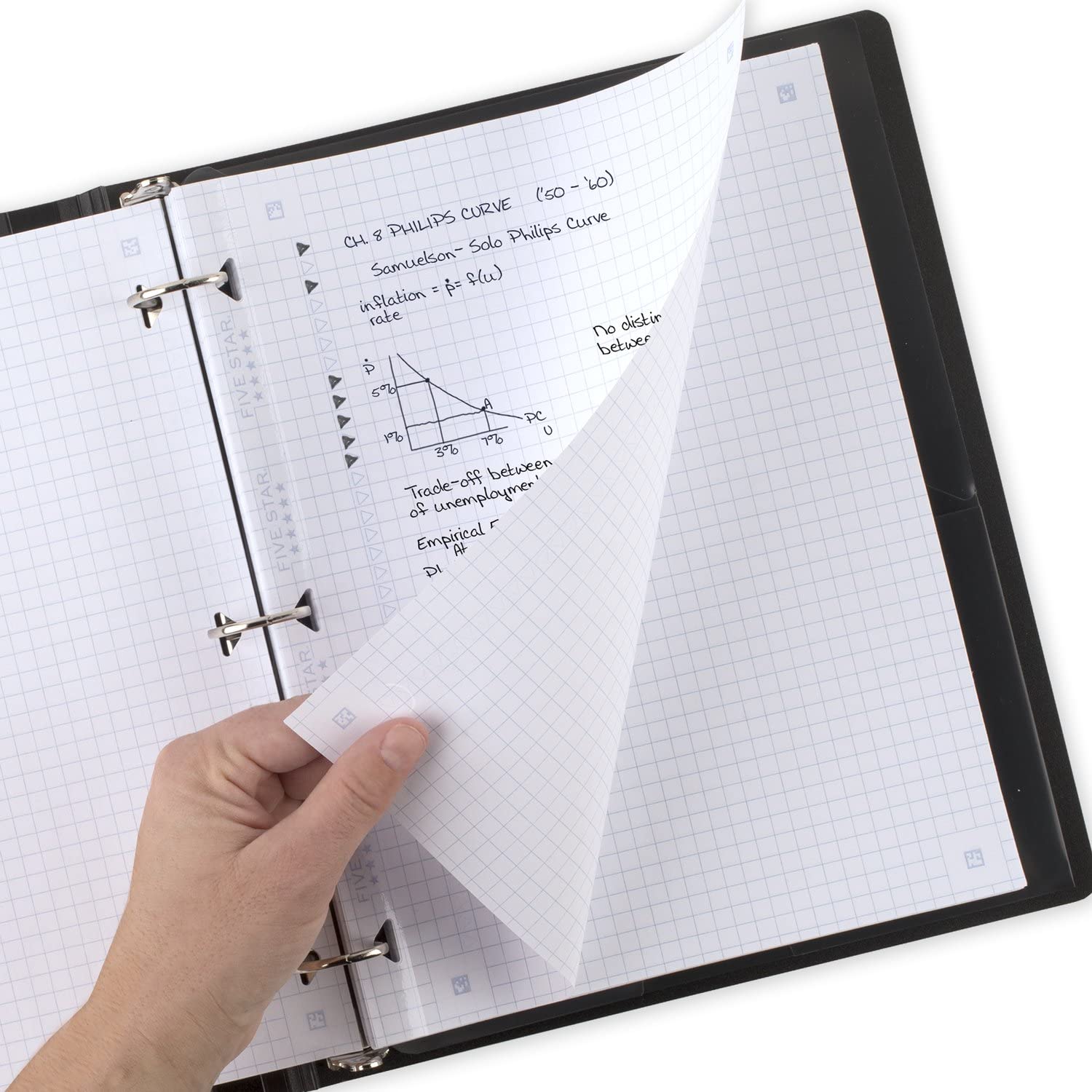 Five Star Graph Paper Combo 80 sheets 4 sq/in, 100 sheets 4 sq/in & 5
