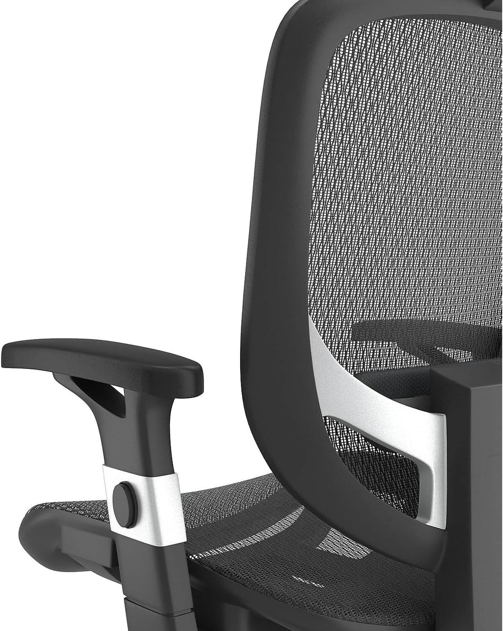 Hyken Ergonomic Mesh Swivel Task Chair Adjustable Black Office Chair