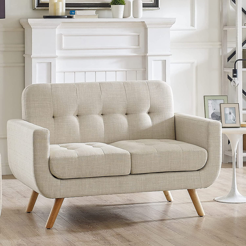Beige Accent Armchair For Living Room Modern Design
