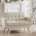 Beige Accent Armchair For Living Room Modern Design