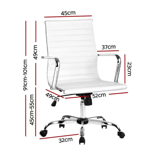 Artiss Gaming Office Chair Computer Desk Chairs Home Work Study White
