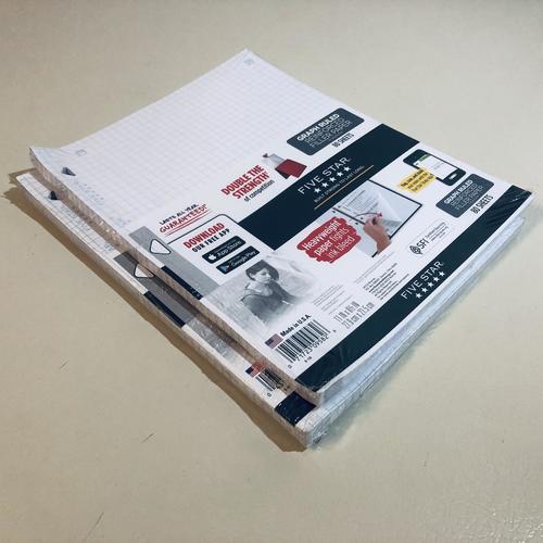 Five Star Graph Paper Combo 80 sheets 4 sq/in, 100 sheets 4 sq/in & 5
