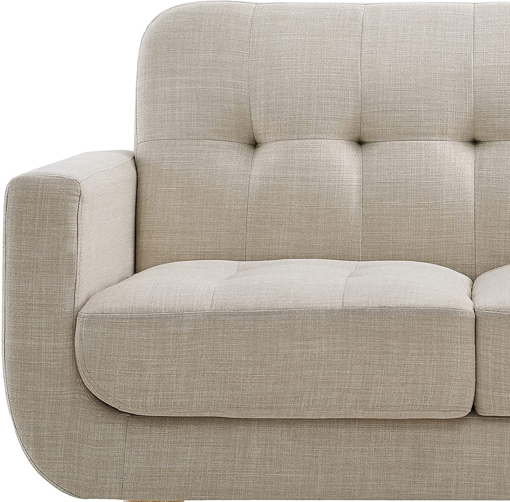 Beige Accent Armchair For Living Room Modern Design