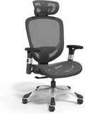 Hyken Ergonomic Mesh Swivel Task Chair Adjustable Black Office Chair