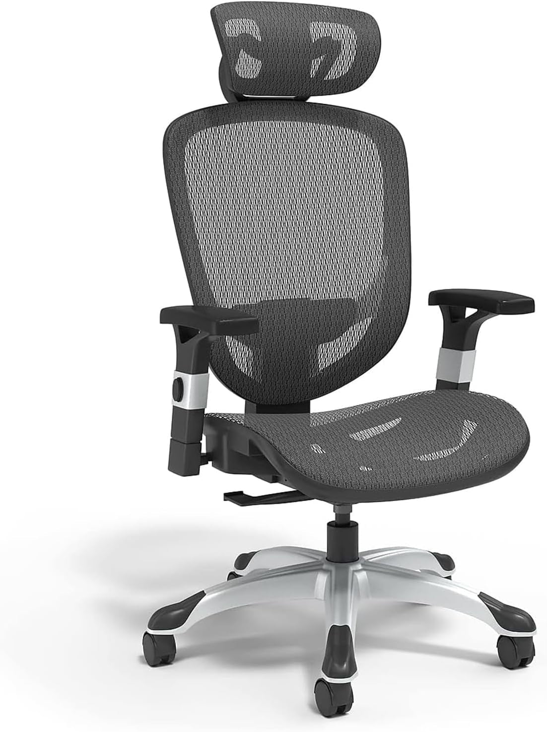 Hyken Ergonomic Mesh Swivel Task Chair Adjustable Black Office Chair
