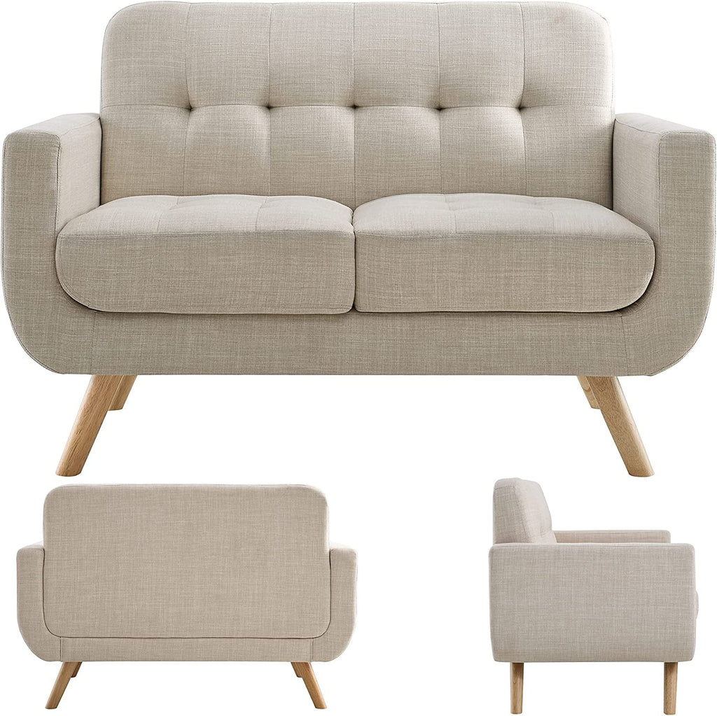 Beige Accent Armchair For Living Room Modern Design
