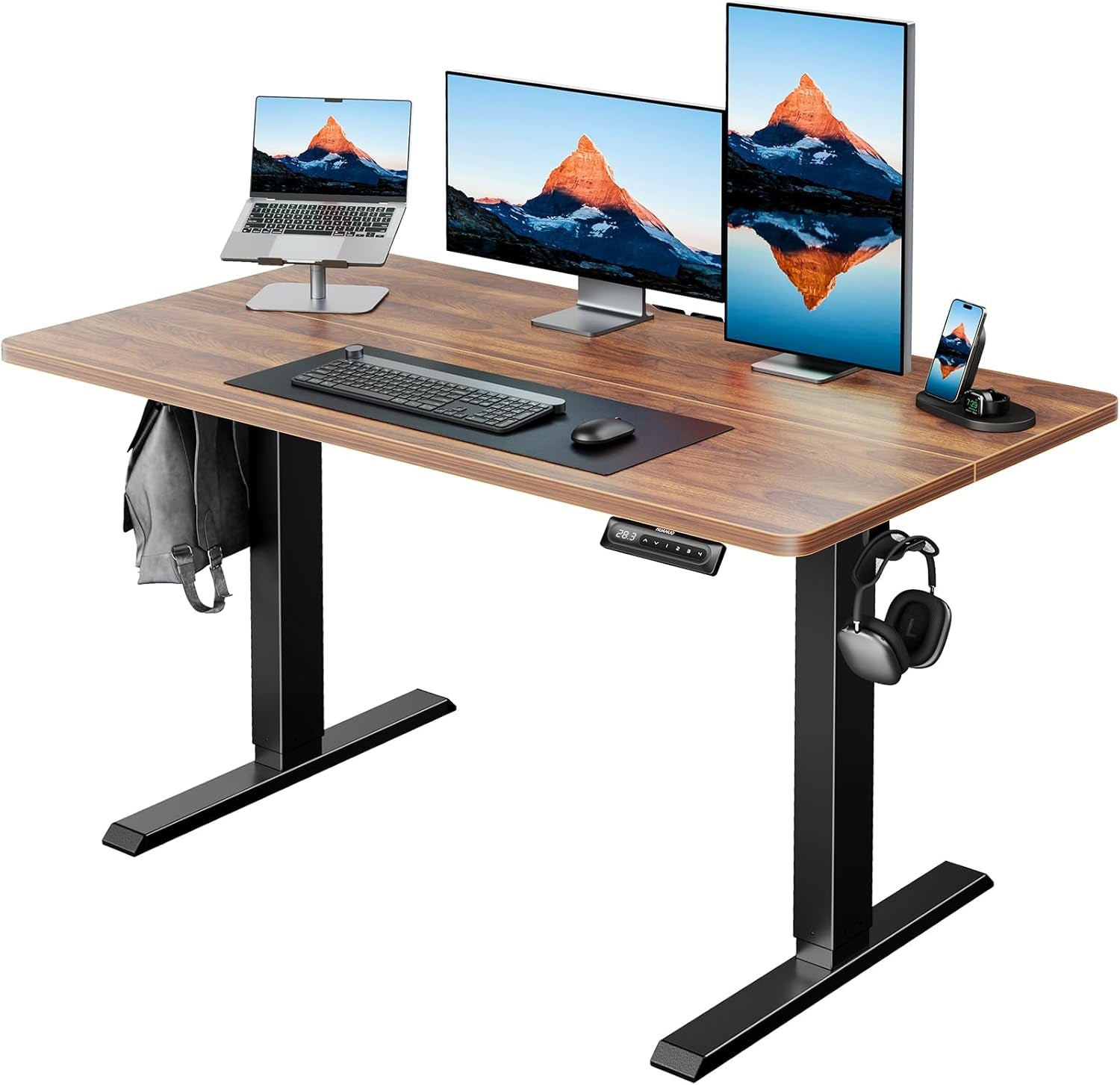 48 Inch Electric Standing Desk With Adjustable Height And Memory